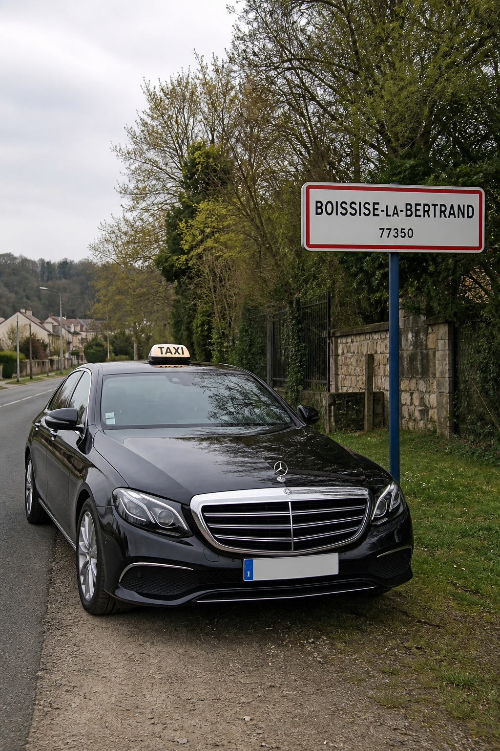 Taxi Boissise-la-Bertrand berline premium MonTaxiVIP panneau 77350
