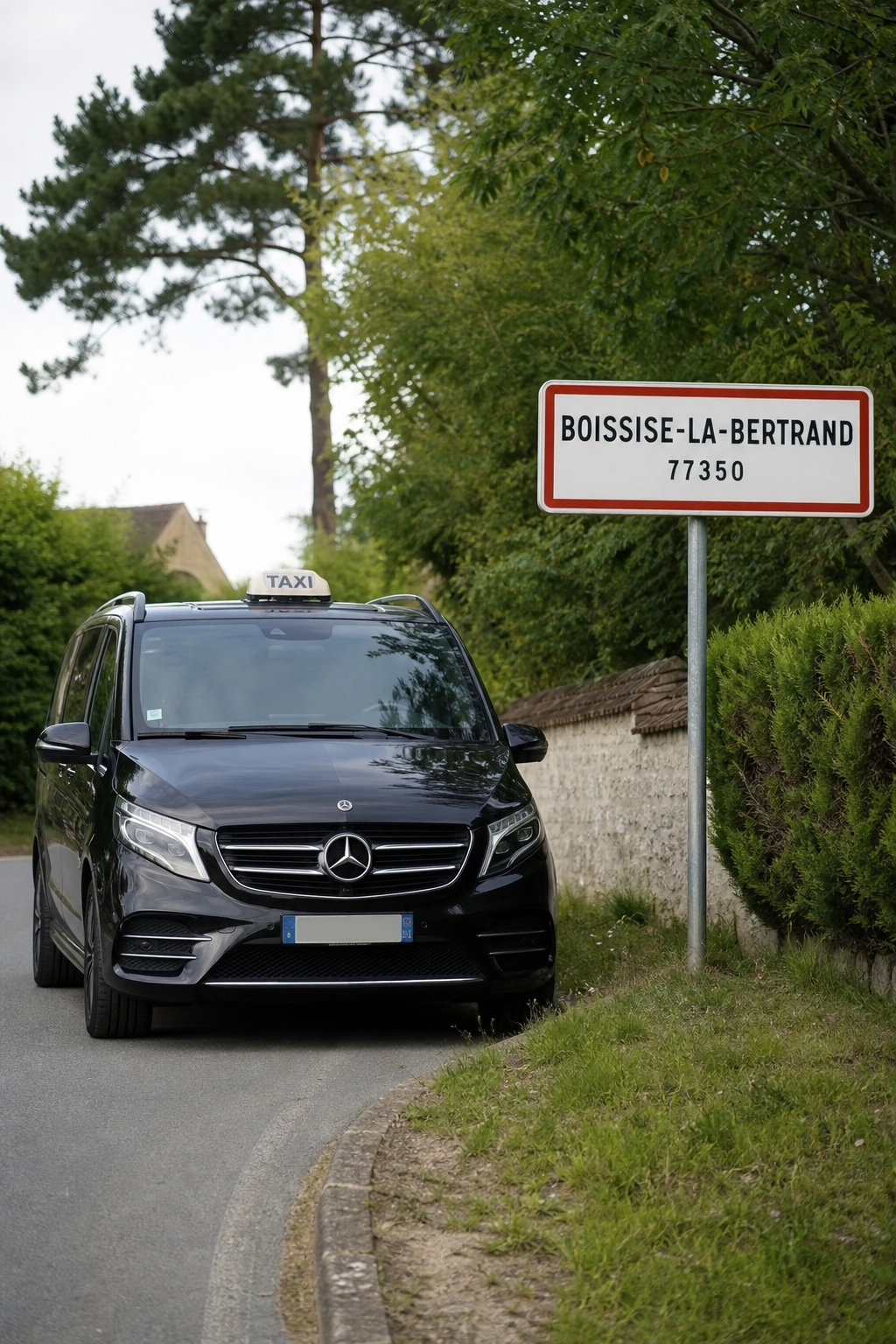 Taxi Boissise-la-Bertrand mini-van MonTaxiVIP panneau 77350
