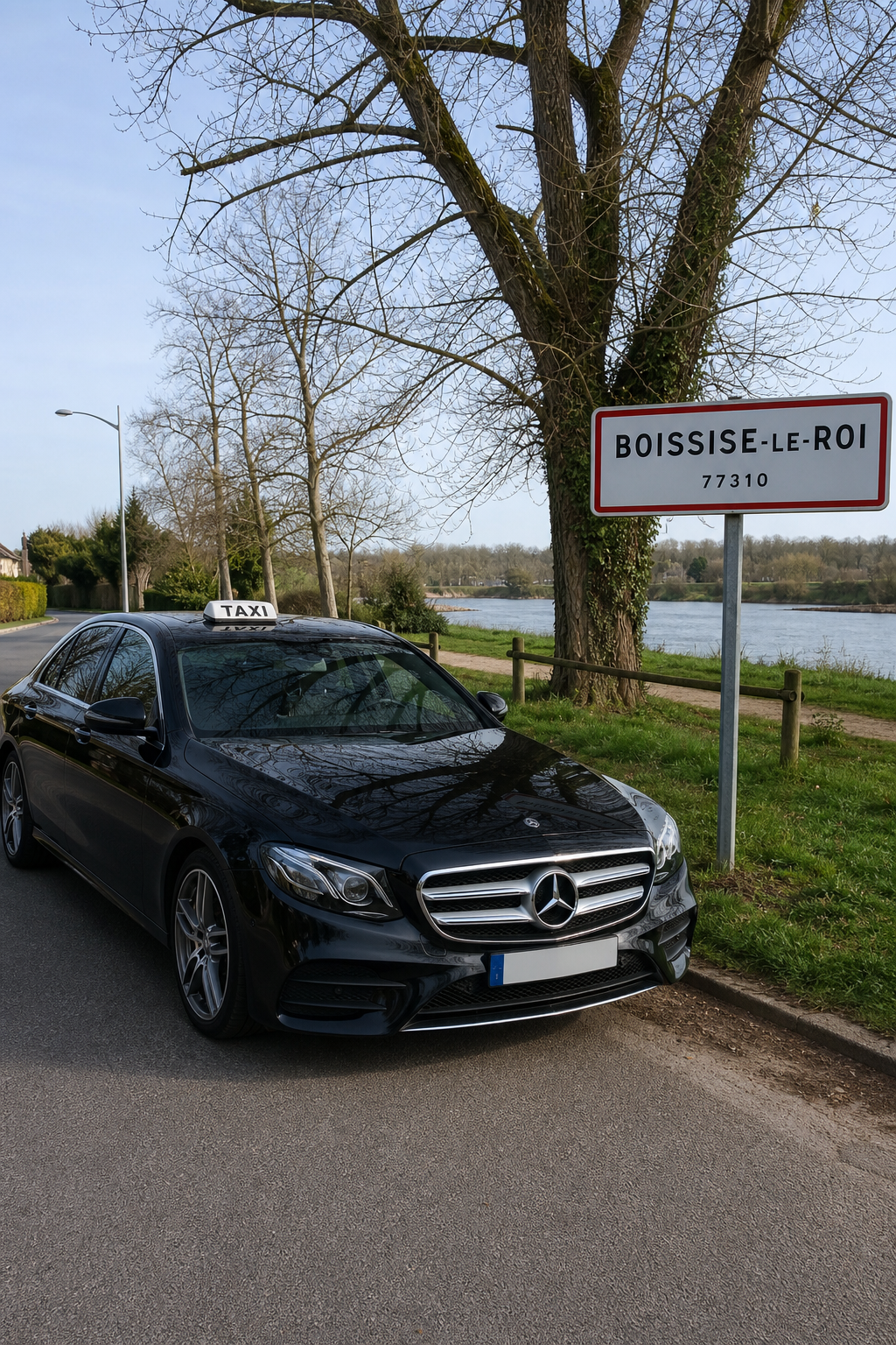 Taxi Boissise-le-Roi berline premium MonTaxiVIP panneau 77310