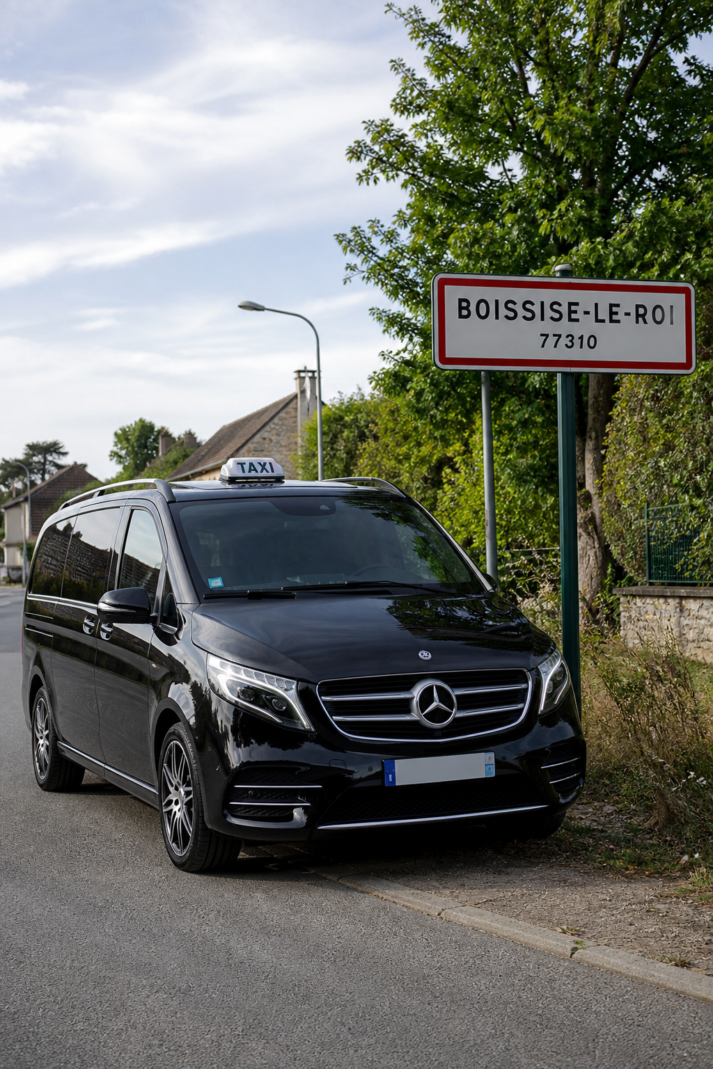Taxi Boissise-le-Roi mini-van MonTaxiVIP panneau 77310
