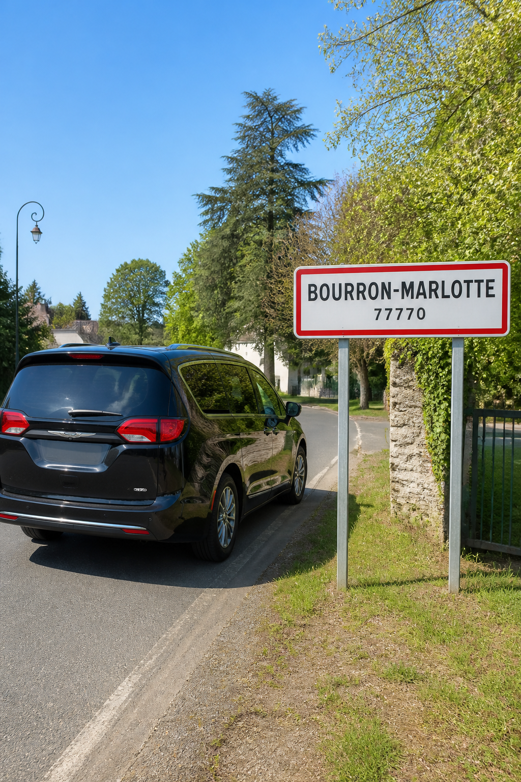 Taxi Bourron-Marlotte mini-van MonTaxiVIP panneau 77770