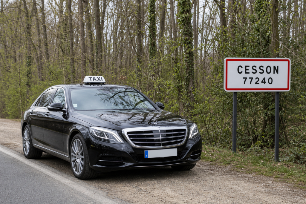 Taxi Cesson berline premium MonTaxiVIP panneau 77240