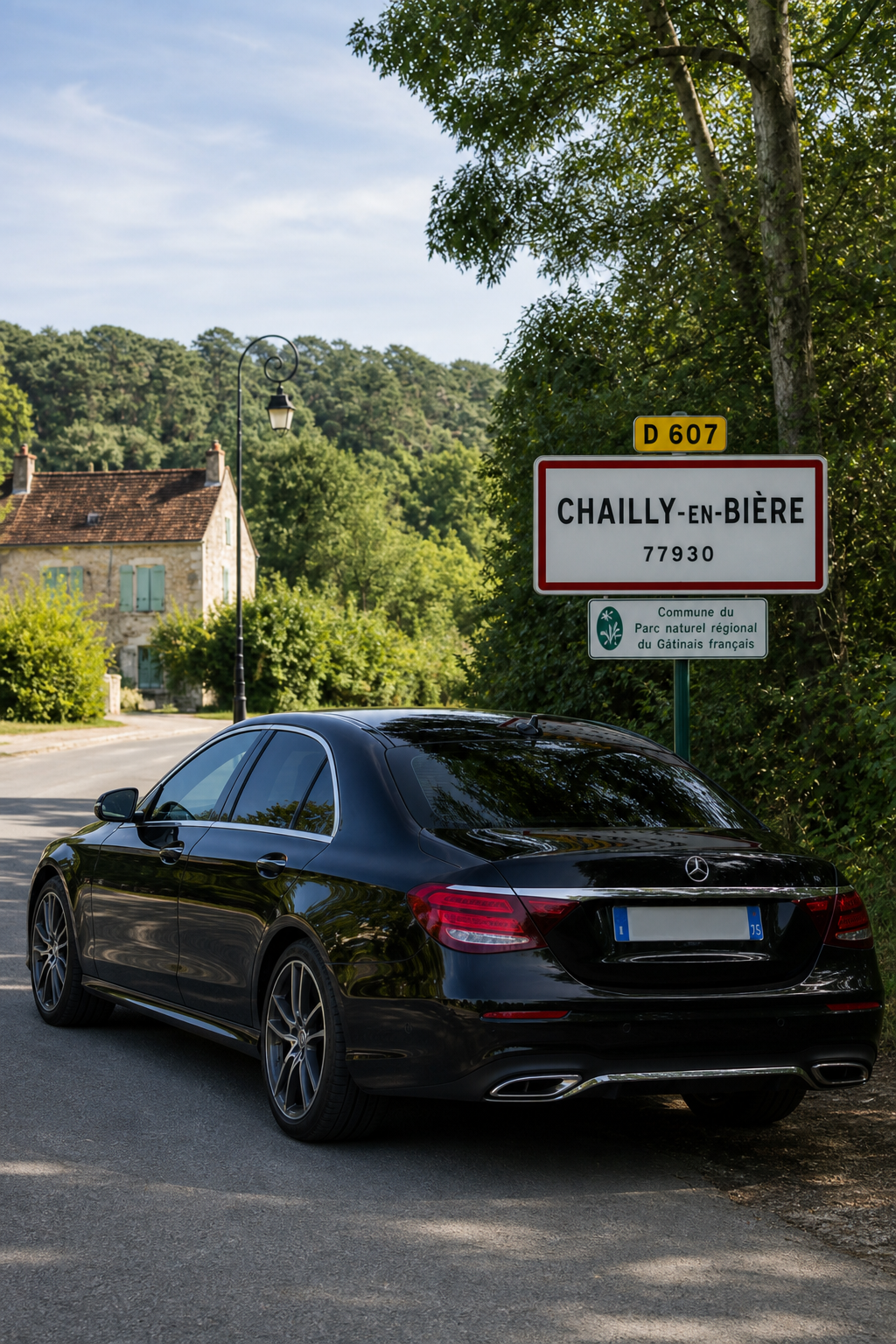 Taxi Chailly-en-Bière berline premium MonTaxiVIP panneau 77930