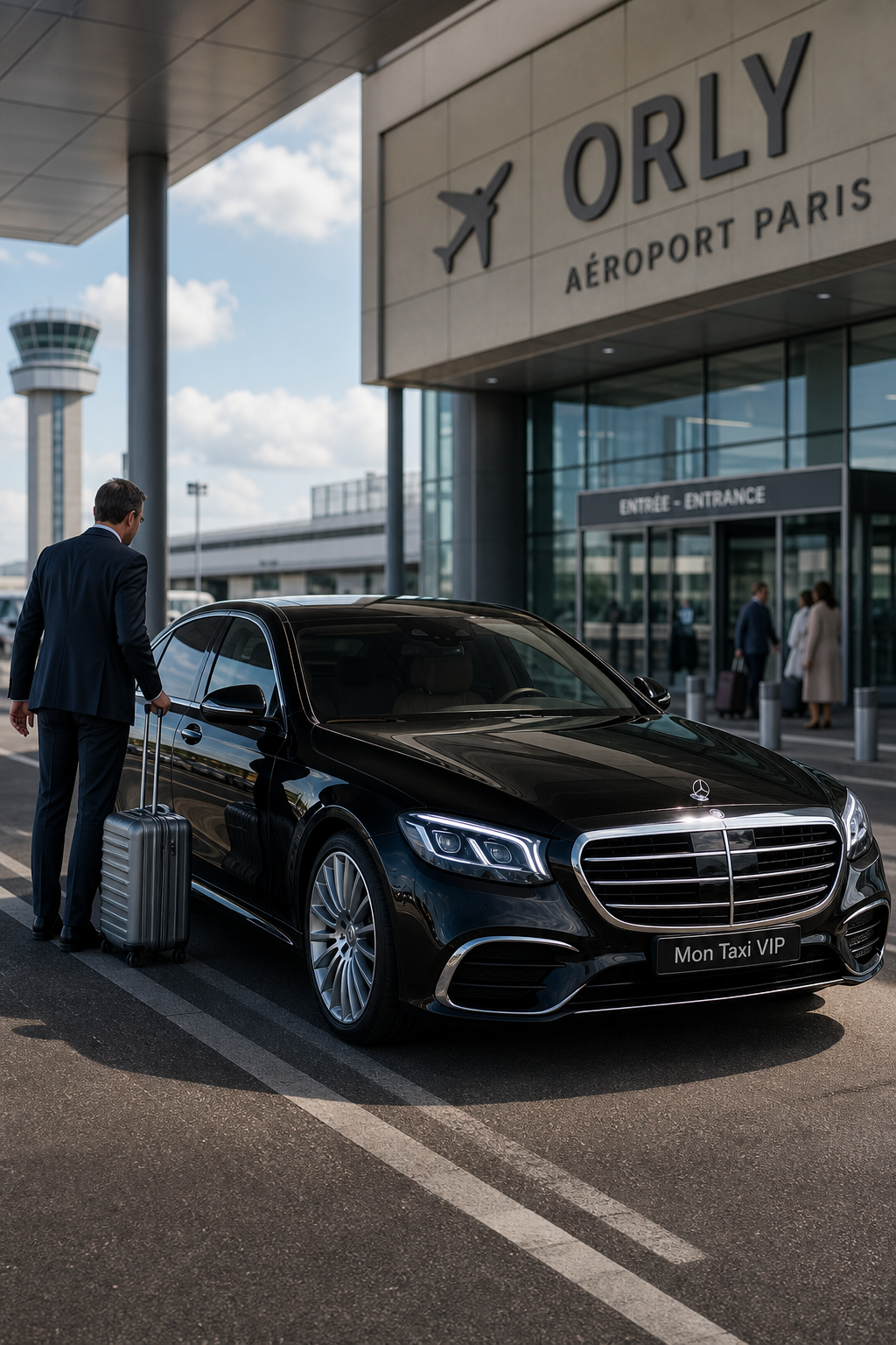 Transfert aéroport Orly CDG depuis Chailly-en-Bière MonTaxiVIP