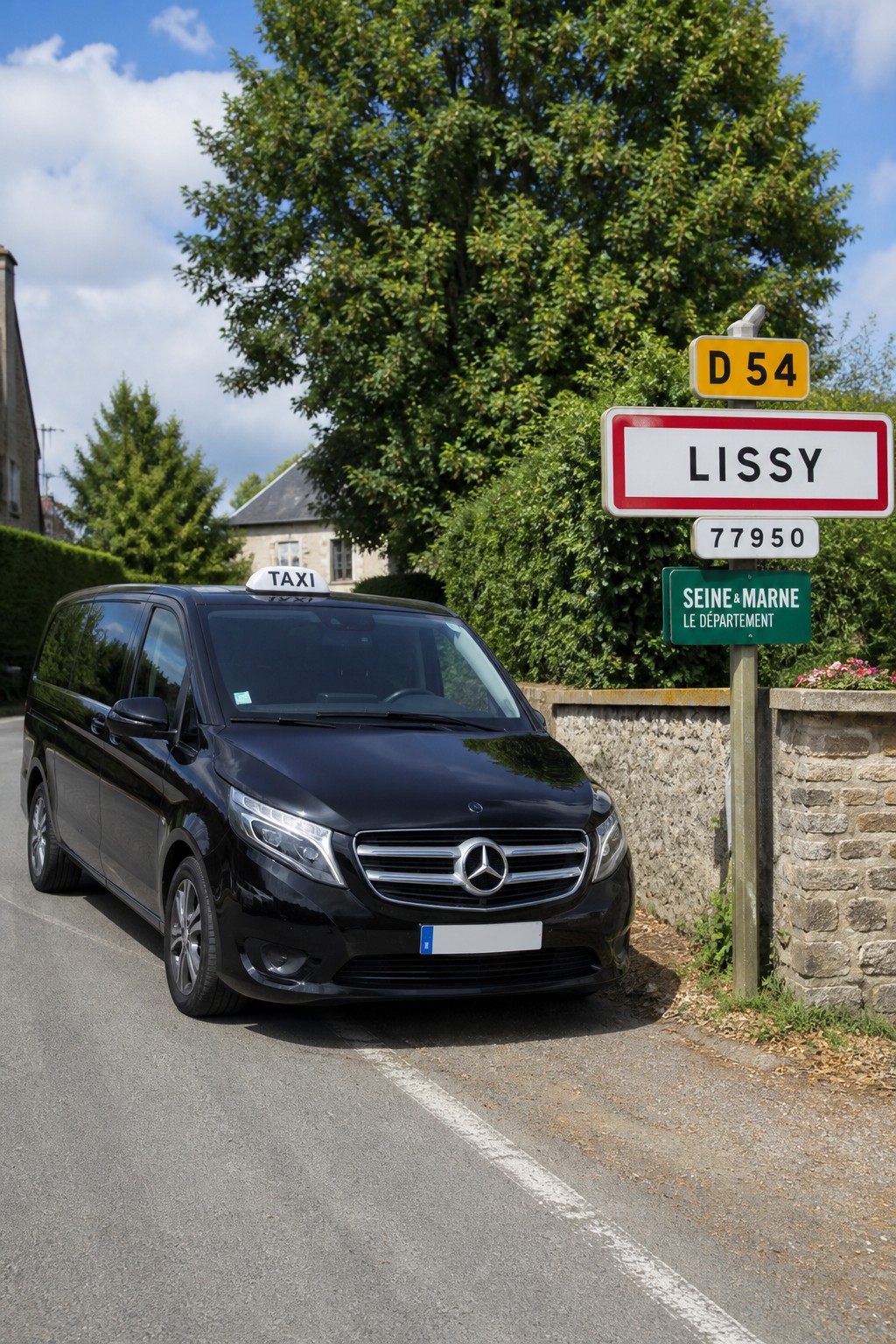 Taxi Lissy mini-van MonTaxiVIP panneau 77950