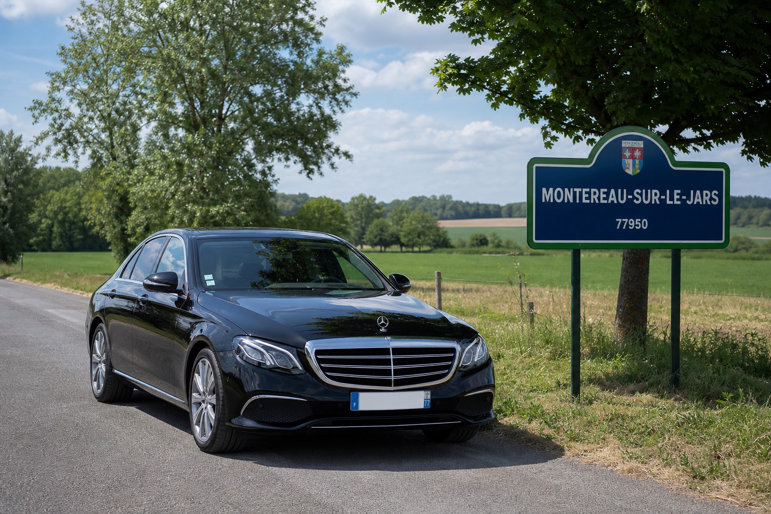 Taxi Montereau-sur-le-Jars berline premium MonTaxiVIP panneau 77950