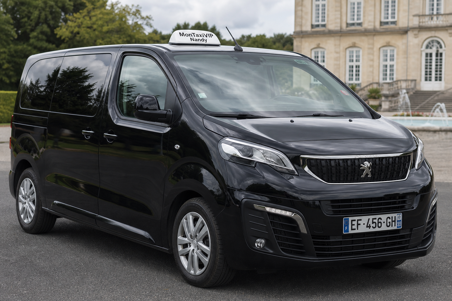 Taxi Nandy mini-van MonTaxiVIP panneau 77176