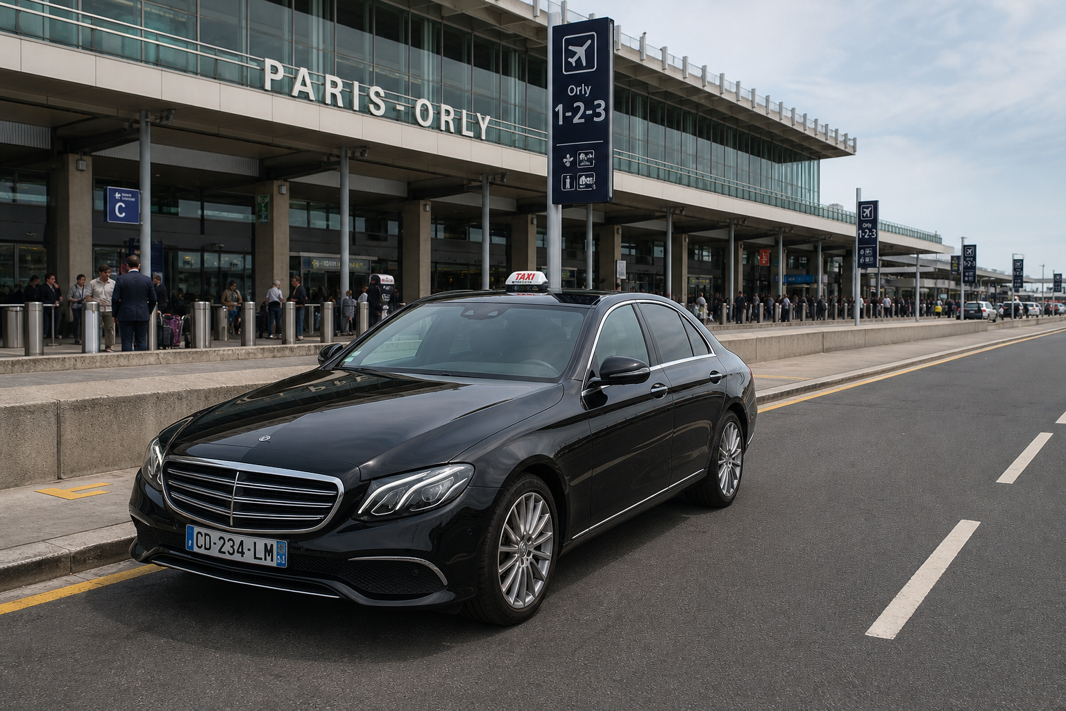 Taxi Orly transfert aéroport terminal MonTaxiVIP