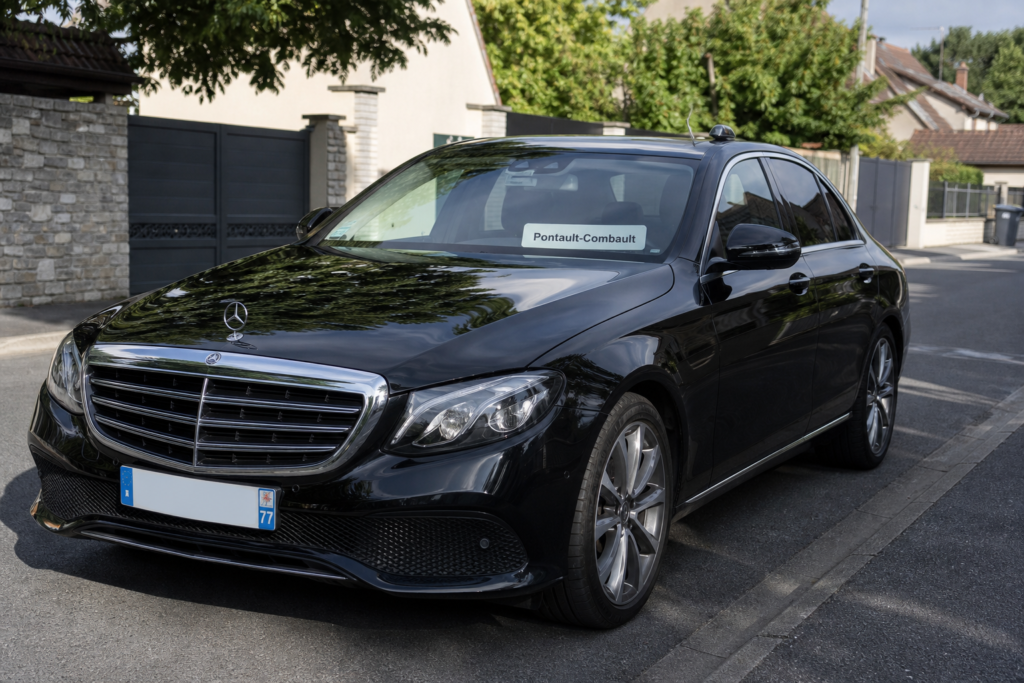 Taxi Pontault-Combault berline premium MonTaxiVIP panneau 77340