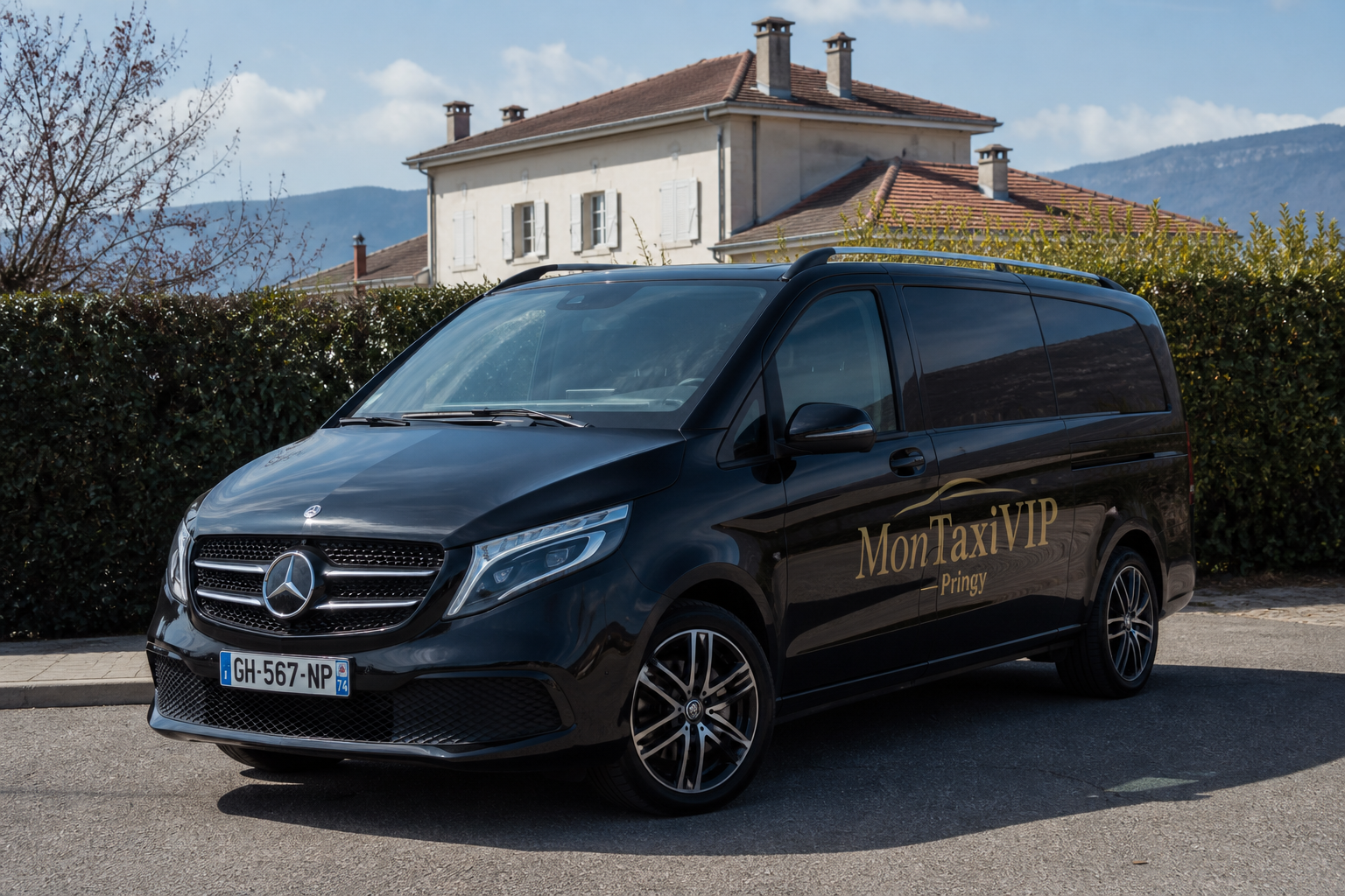 Taxi Pringy mini-van MonTaxiVIP panneau 77310