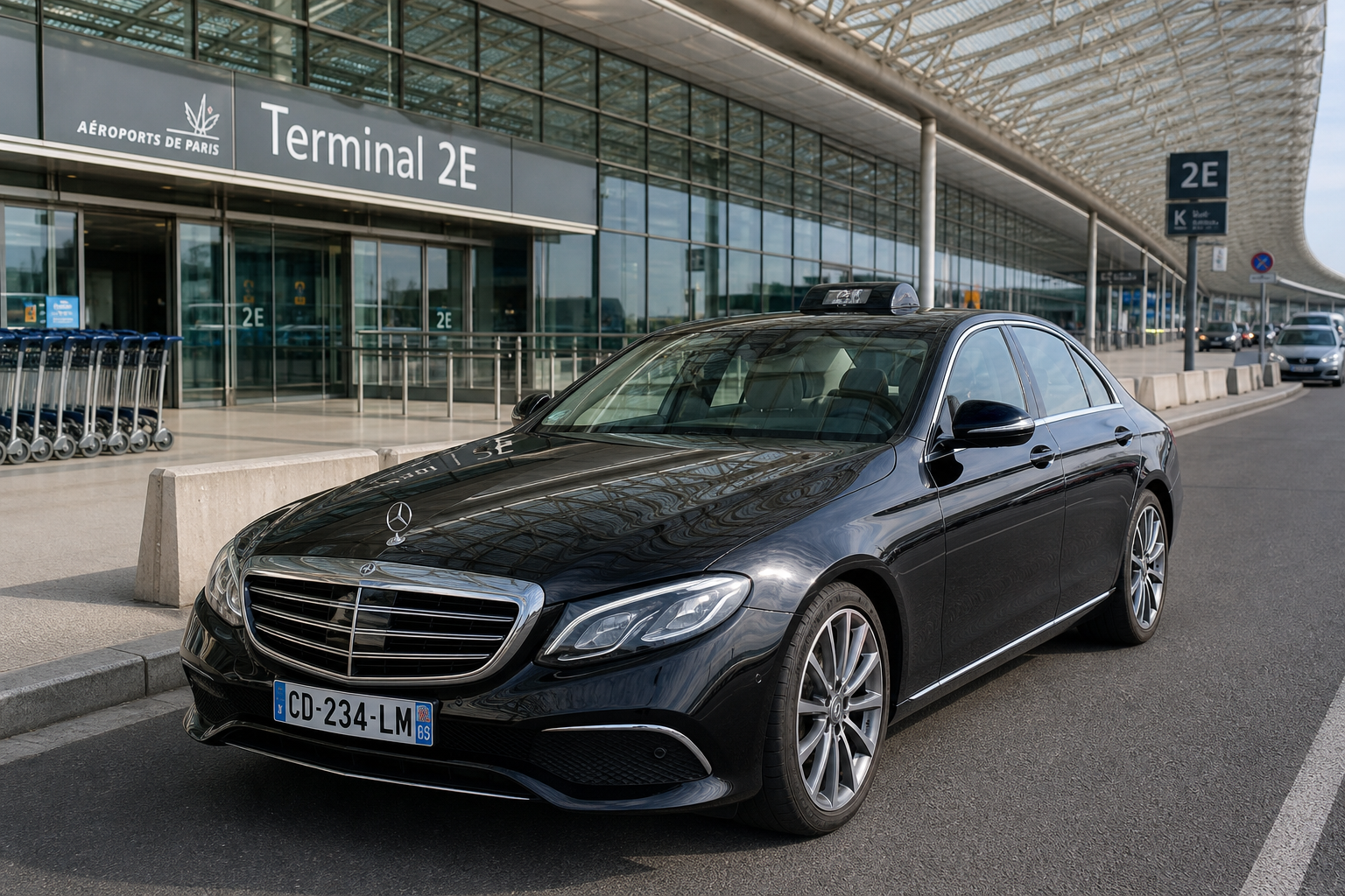 Transfert aéroport Roissy-CDG MonTaxiVIP terminaux T1 T2 T3