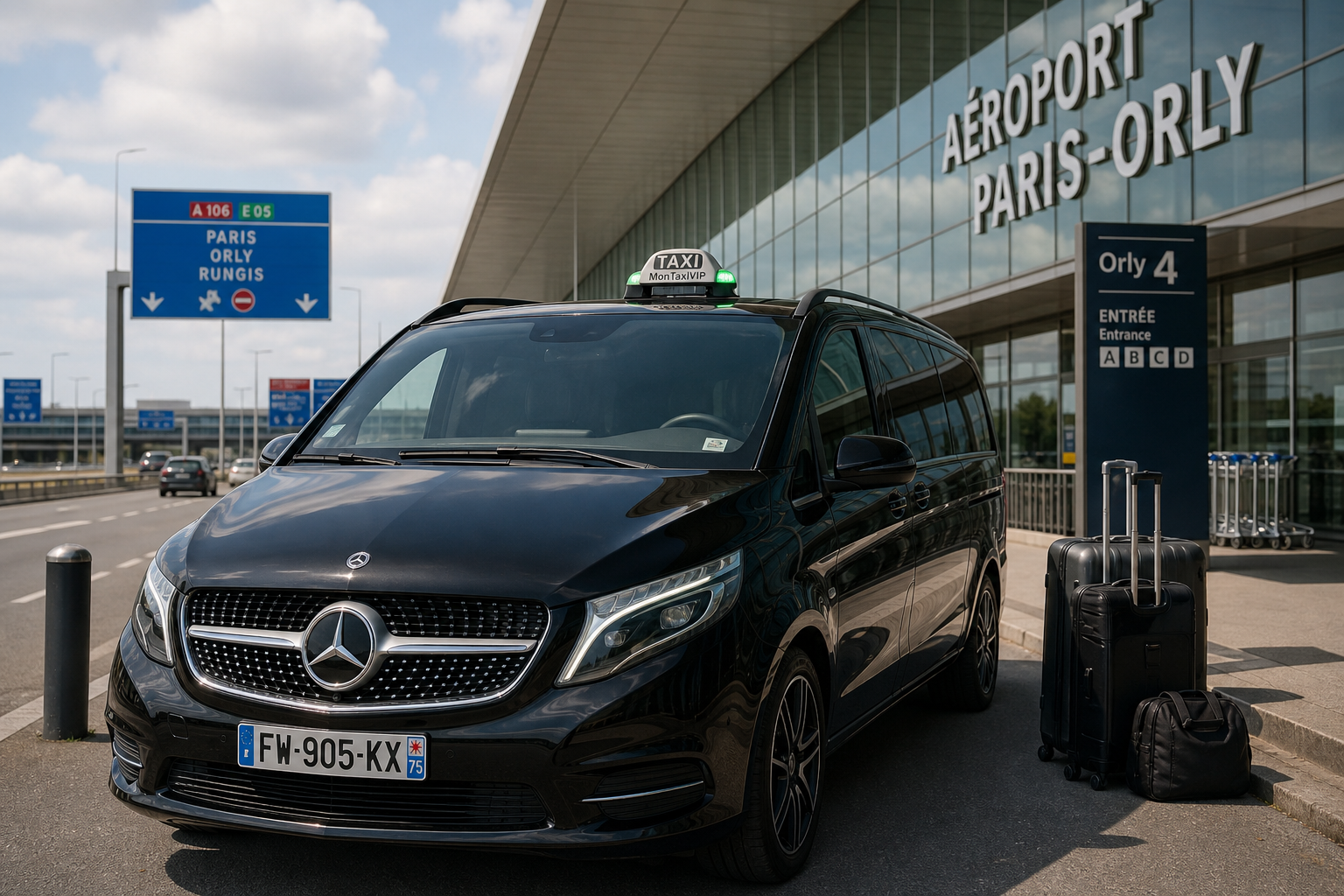 Transfert aéroport Orly CDG depuis Saint-Pierre-du-Perray MonTaxiVIP