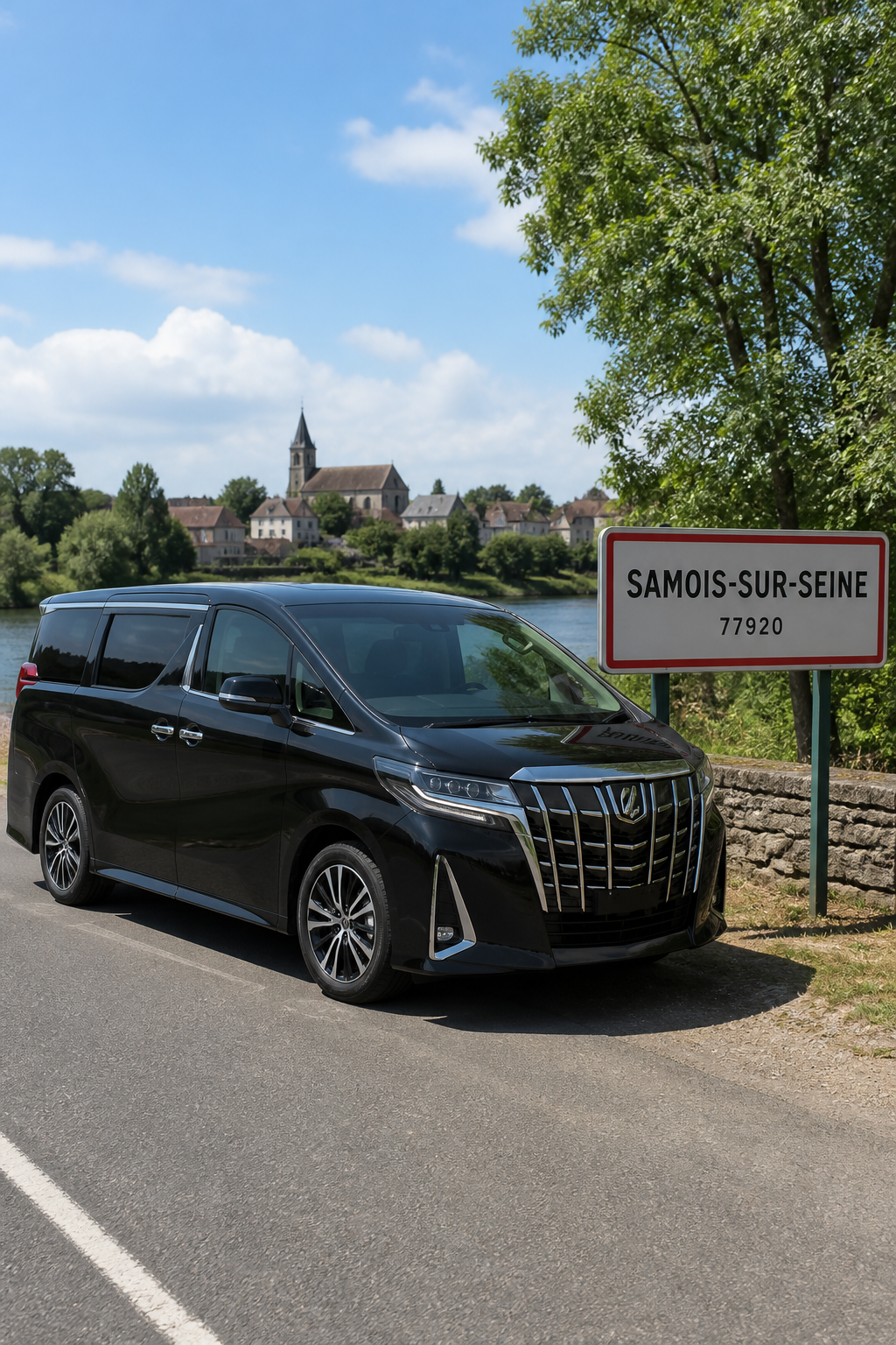 Taxi Samois-sur-Seine mini-van MonTaxiVIP panneau 77920