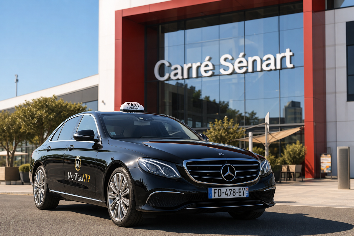Taxi Sénart berline premium MonTaxiVIP Carré Sénart Lieusaint