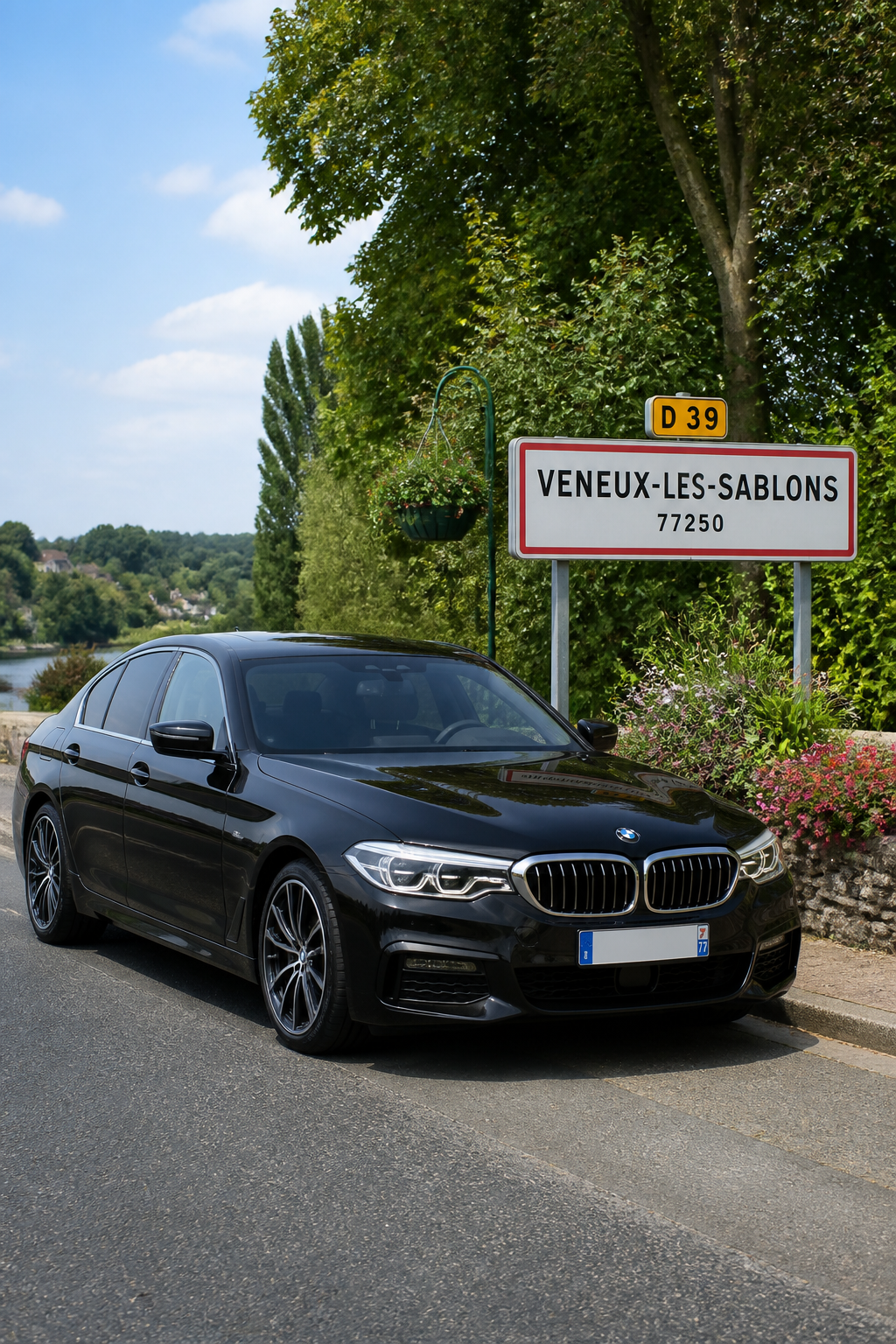 Taxi Veneux-les-Sablons berline premium MonTaxiVIP panneau 77250