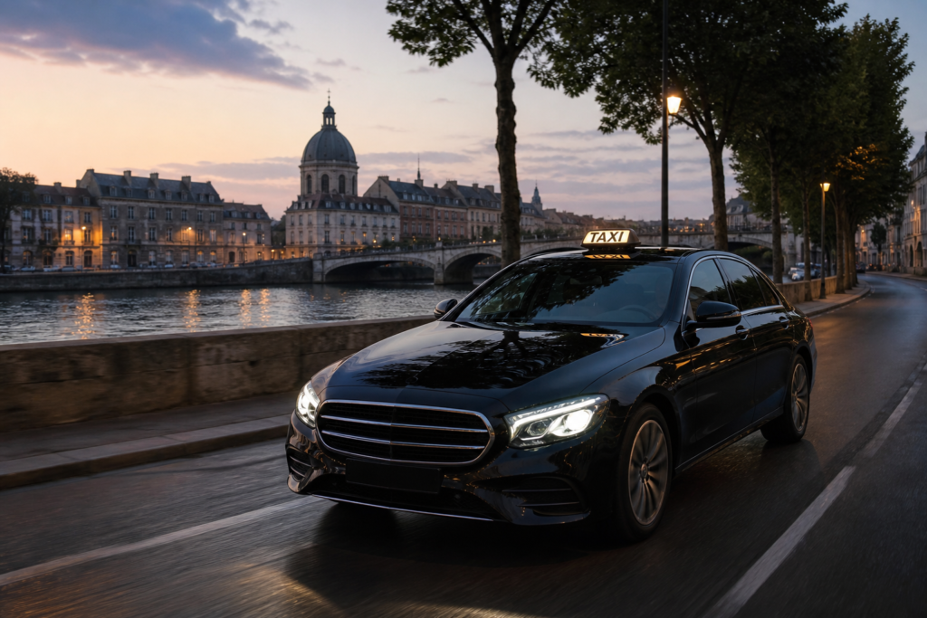Trajet en taxi Melun avec chauffeur professionnel MonTaxiVIP 77000