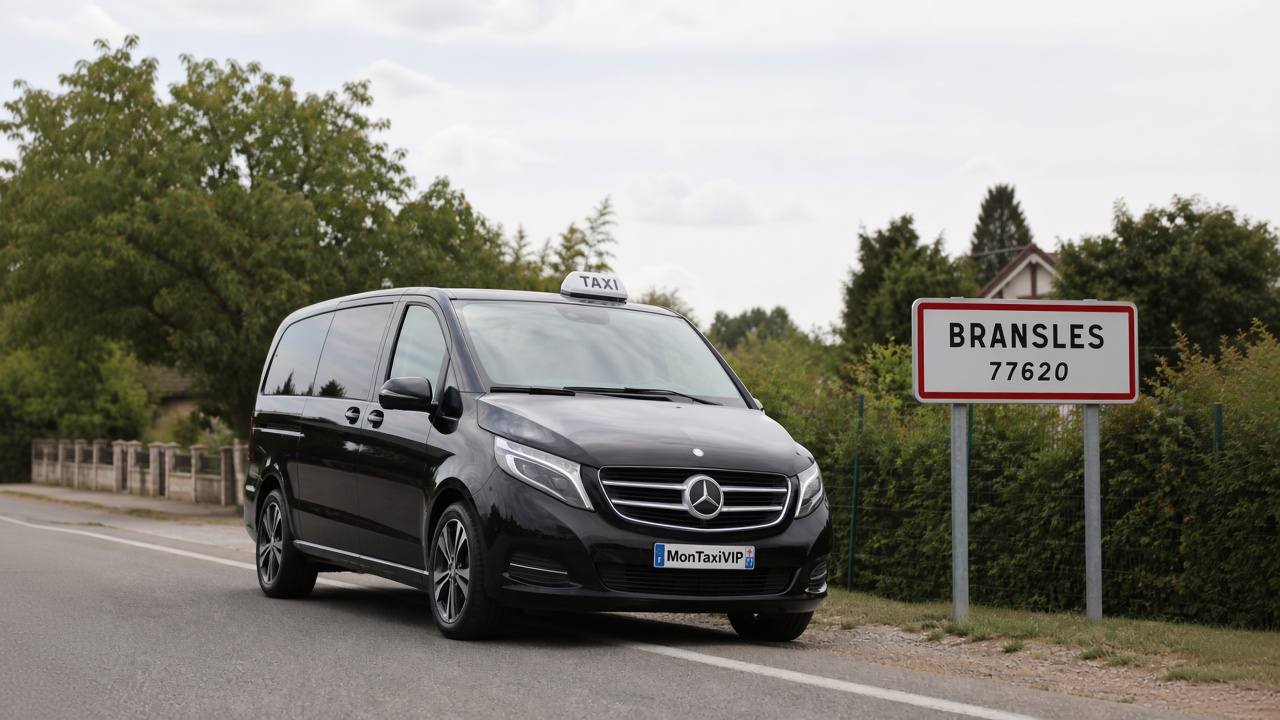 Taxi Bransles mini-van MonTaxiVIP panneau 77620