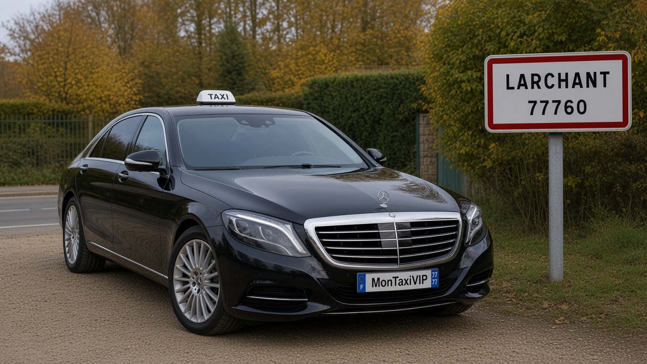 Taxi Larchant berline premium MonTaxiVIP panneau 77760